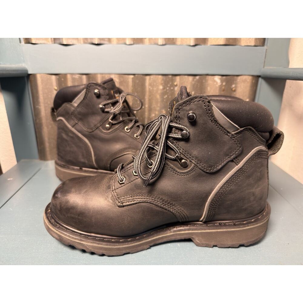 Timberland Mens Pro Pit Boss 6” Steel Toe 33032 ASTM F2413 Comfort Black Size 9W - Picture 4 of 9